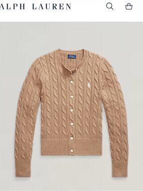Polo Ralph Lauren Cable Knit Cardigan size XL